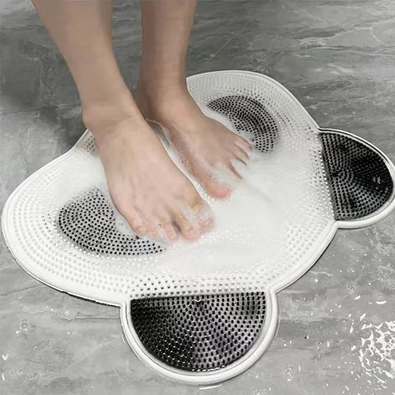 Cute Panda Silicone Bath Massage Mat with Suction Cups -  - #tag1#