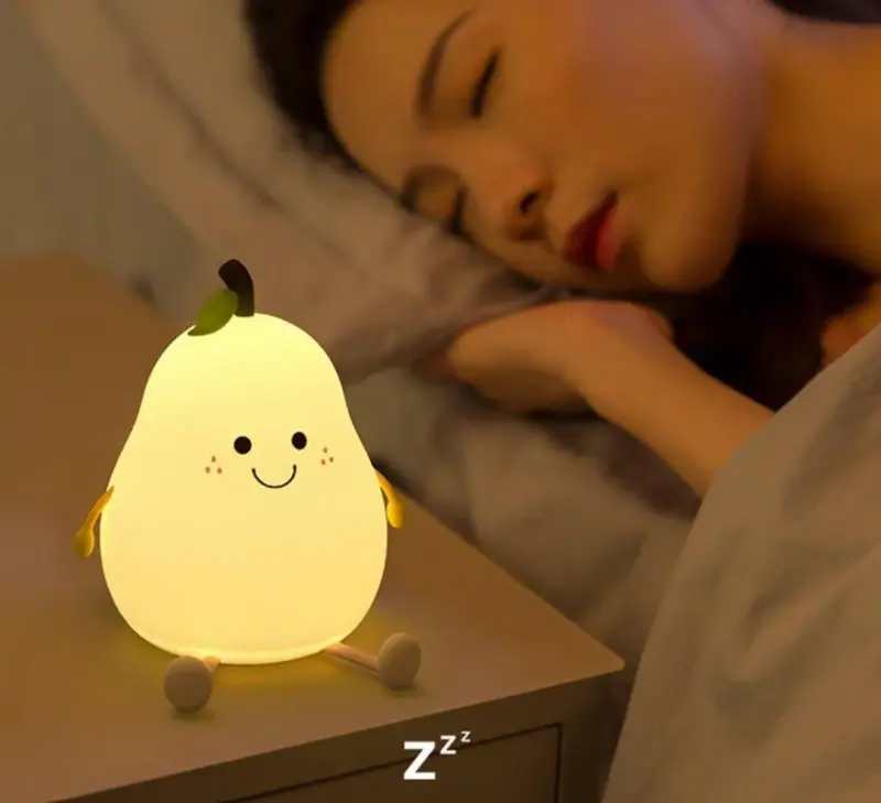 Cute Pear Night Light Lamp tag1