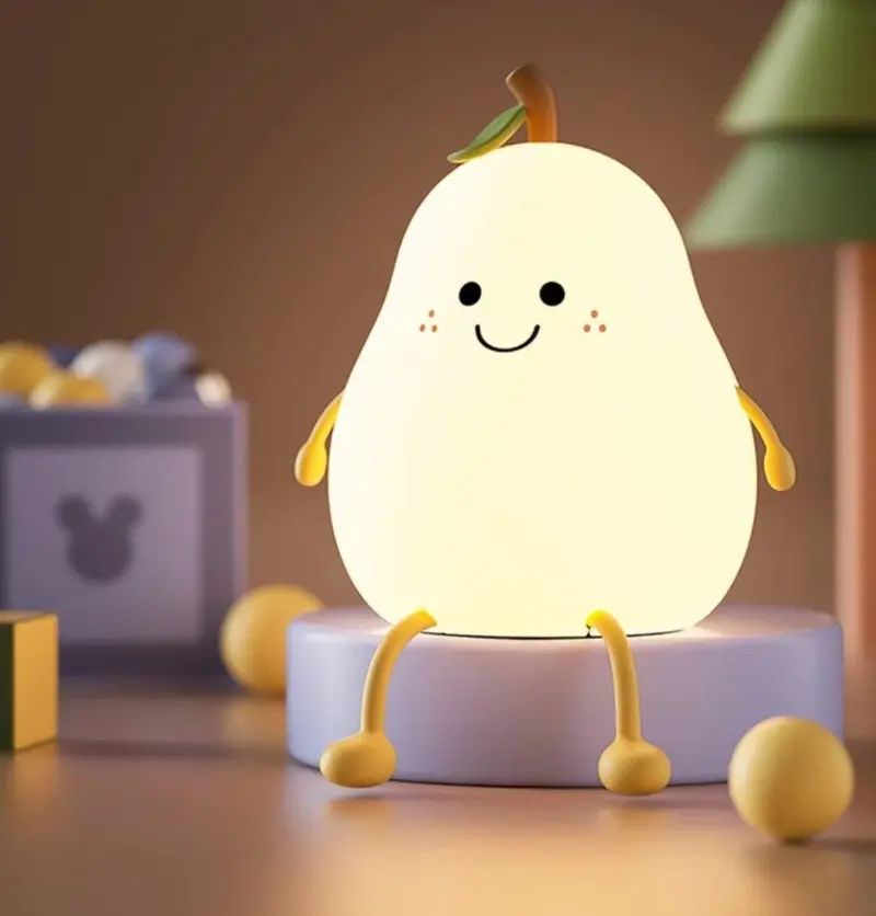 Cute Pear Night Light Lamp tag1