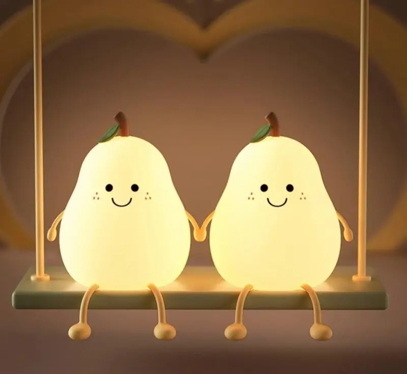 Cute Pear Night Light Lamp tag1