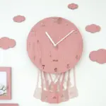 Cute Pendulum Kids Bedroom Wall Clock