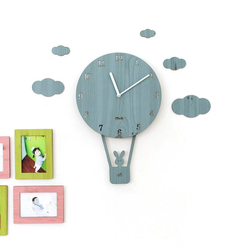 Cute Pendulum Kids Bedroom Wall Clock -