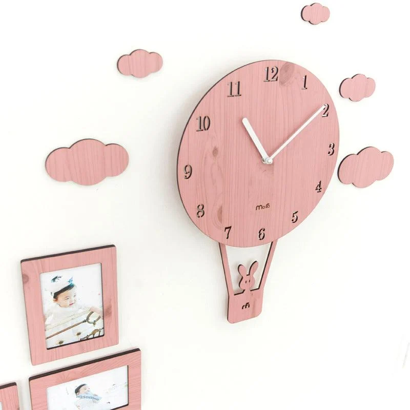 Cute Pendulum Kids Bedroom Wall Clock -