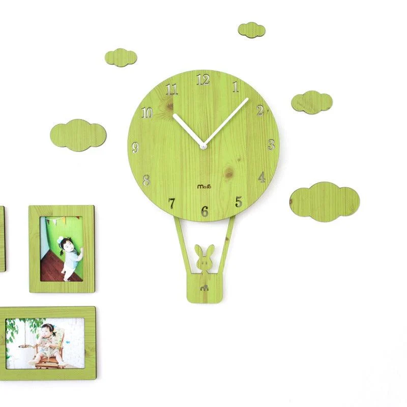 Cute Pendulum Kids Bedroom Wall Clock -