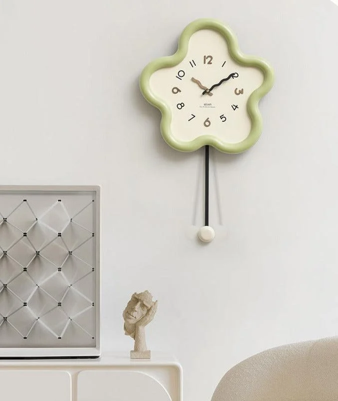 Cute Pendulum Silent Wall Decorative Clock -