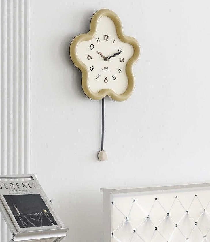 Cute Pendulum Silent Wall Decorative Clock -