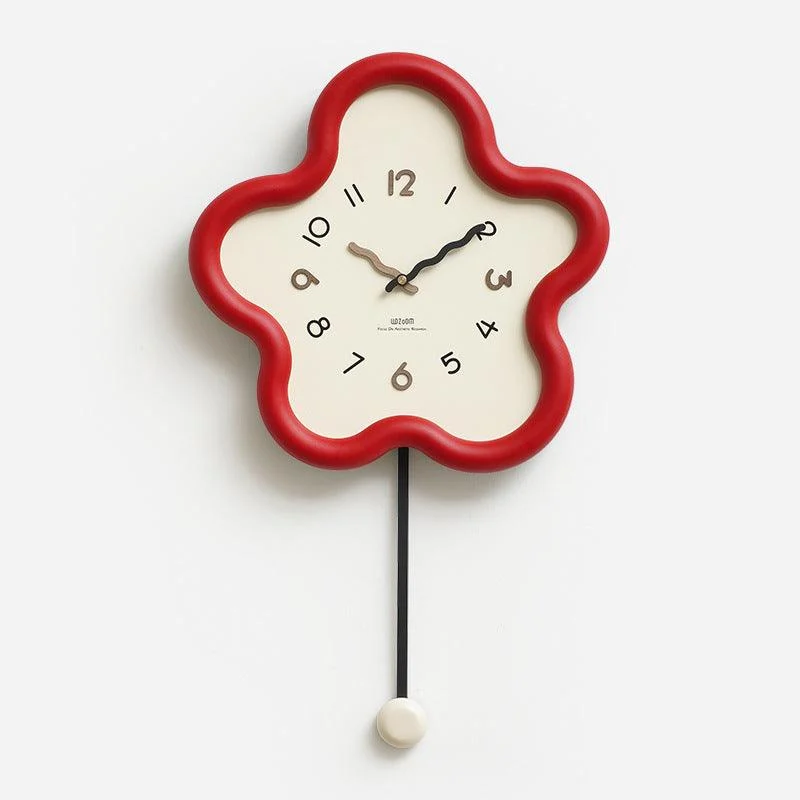 Cute Pendulum Silent Wall Decorative Clock -