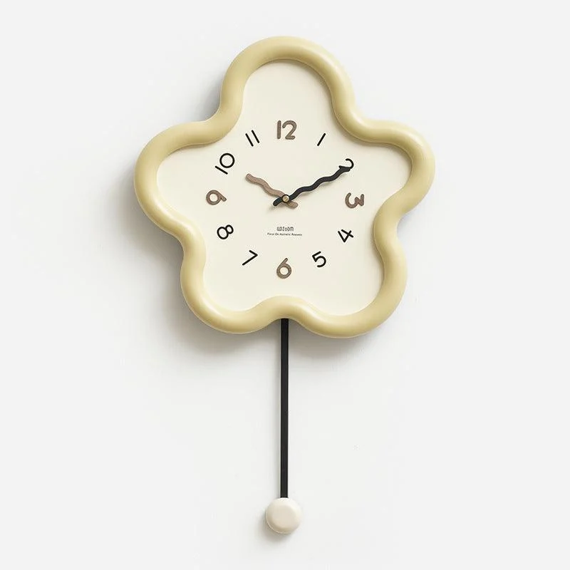 Cute Pendulum Silent Wall Decorative Clock -