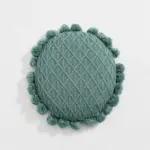 Cute Pompom Tassel Round Cosy Cushion tag1