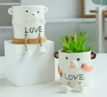 Cute_Smiling_Ceramic_Face_Planter_Pot_with_Rope_Legs_-_-4175666 Cute Smiling Ceramic Face Planter Pot with Rope Legs