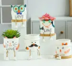 Cute_Smiling_Ceramic_Face_Planter_Pot_with_Rope_Legs_-_-4175673 Cute Smiling Ceramic Face Planter Pot with Rope Legs