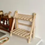 Cutelife Ins Wooden Double Layer Kitchen Shelf Home Storage Organization Table Shelf Room Accessories Bathroom Spice 57f1ef51 b7bd 4a50 9aff bdee37d1390b