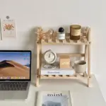 Cutelife Ins Wooden Double Layer Kitchen Shelf Home Storage Organization Table Shelf Room Accessories Bathroom Spice 7fccbe36 ae26 49d9 9266 4b0e3246935f
