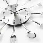 Cutlery Metal Kitchen Wall Clock Spoon Fork tag1