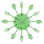 Cutlery Metal Kitchen Wall Clock Spoon Fork tag1