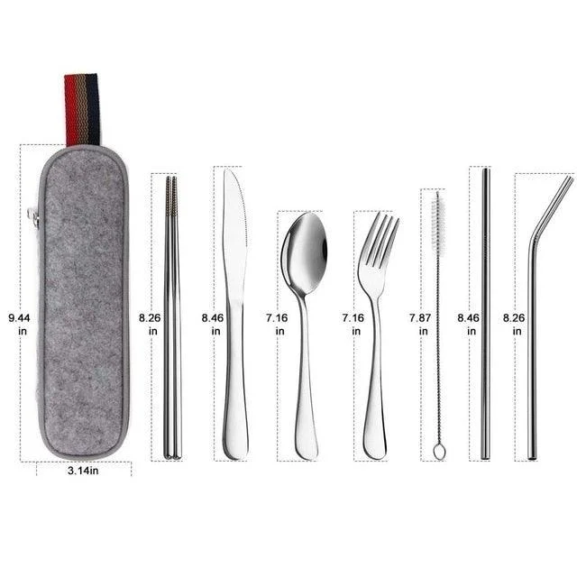 Cutlery Set with Portable Case -