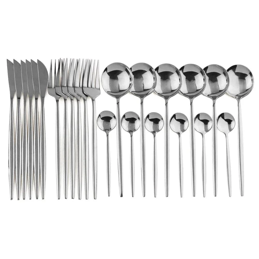 Cutlery set - Stainless Steel - 24 Pieces Cutlery set -  - #tag1#