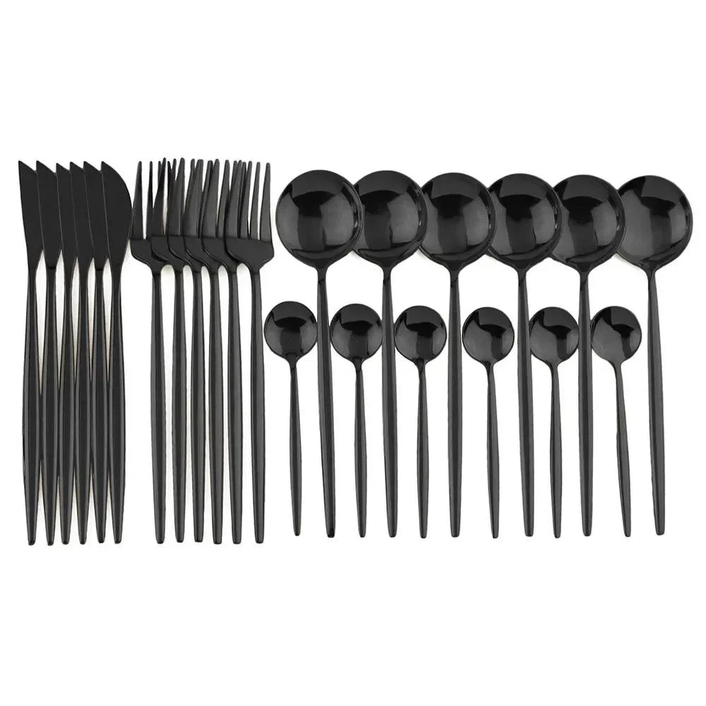 Cutlery set - Stainless Steel - 24 Pieces Cutlery set -  - #tag1#