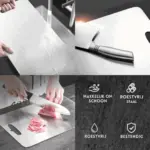 Cutting Board HygieniBoard Antibacterial Stainless Steel With Handle tag1