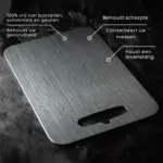 Cutting Board HygieniBoard Antibacterial Stainless Steel With Handle tag1
