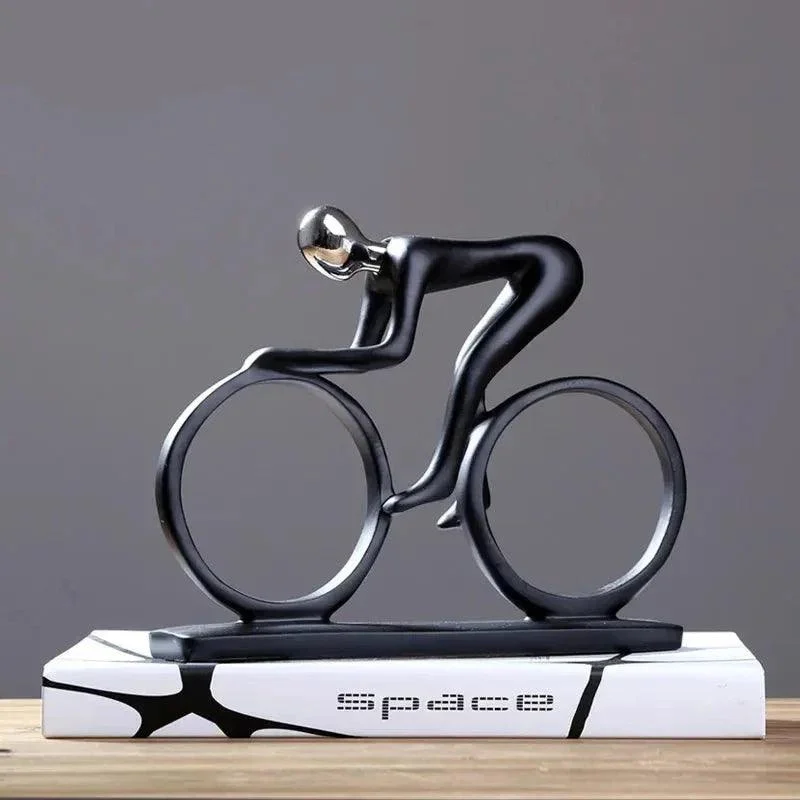 Cyclist Figurine Sculpture -