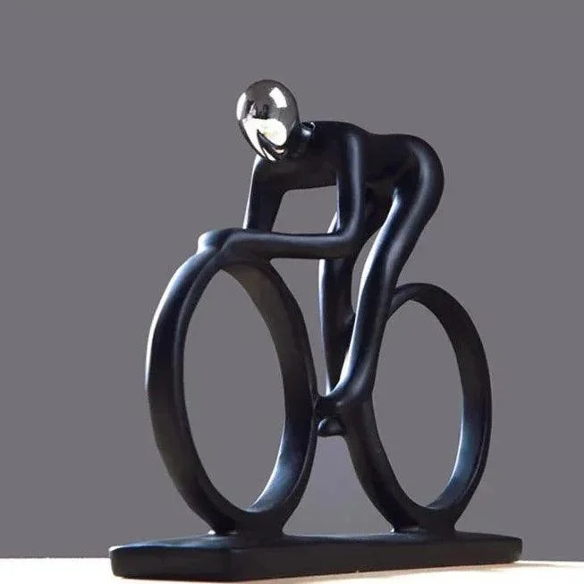 Cyclist Figurine Sculpture -