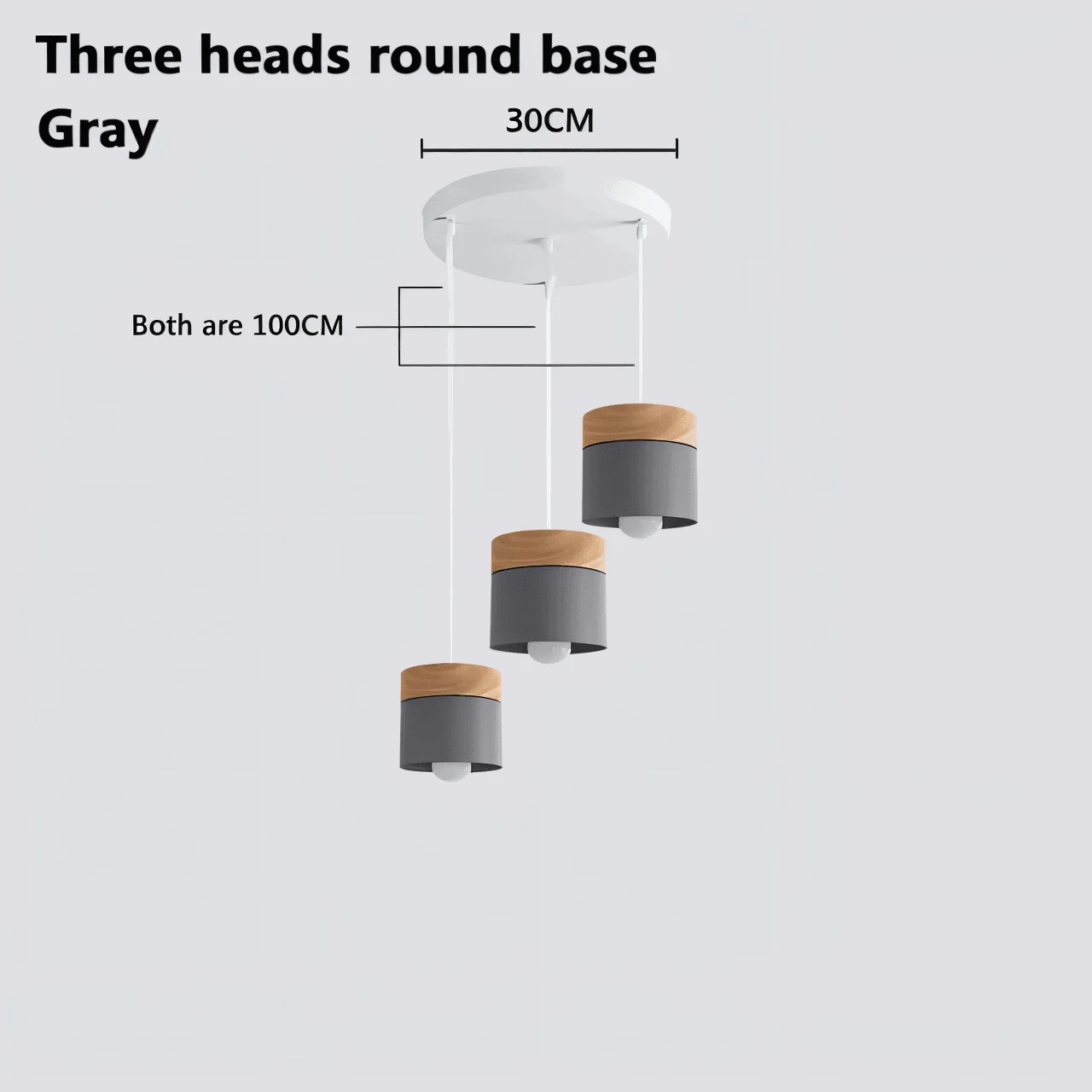Cylinder Chic Metal & warm Wood Pendant Light -  - #tag1#