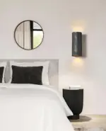 Cylinder Tube Wall Light Wabi Sabi Stone Wall Sconce Wall Spotlight LED Lighting tag1