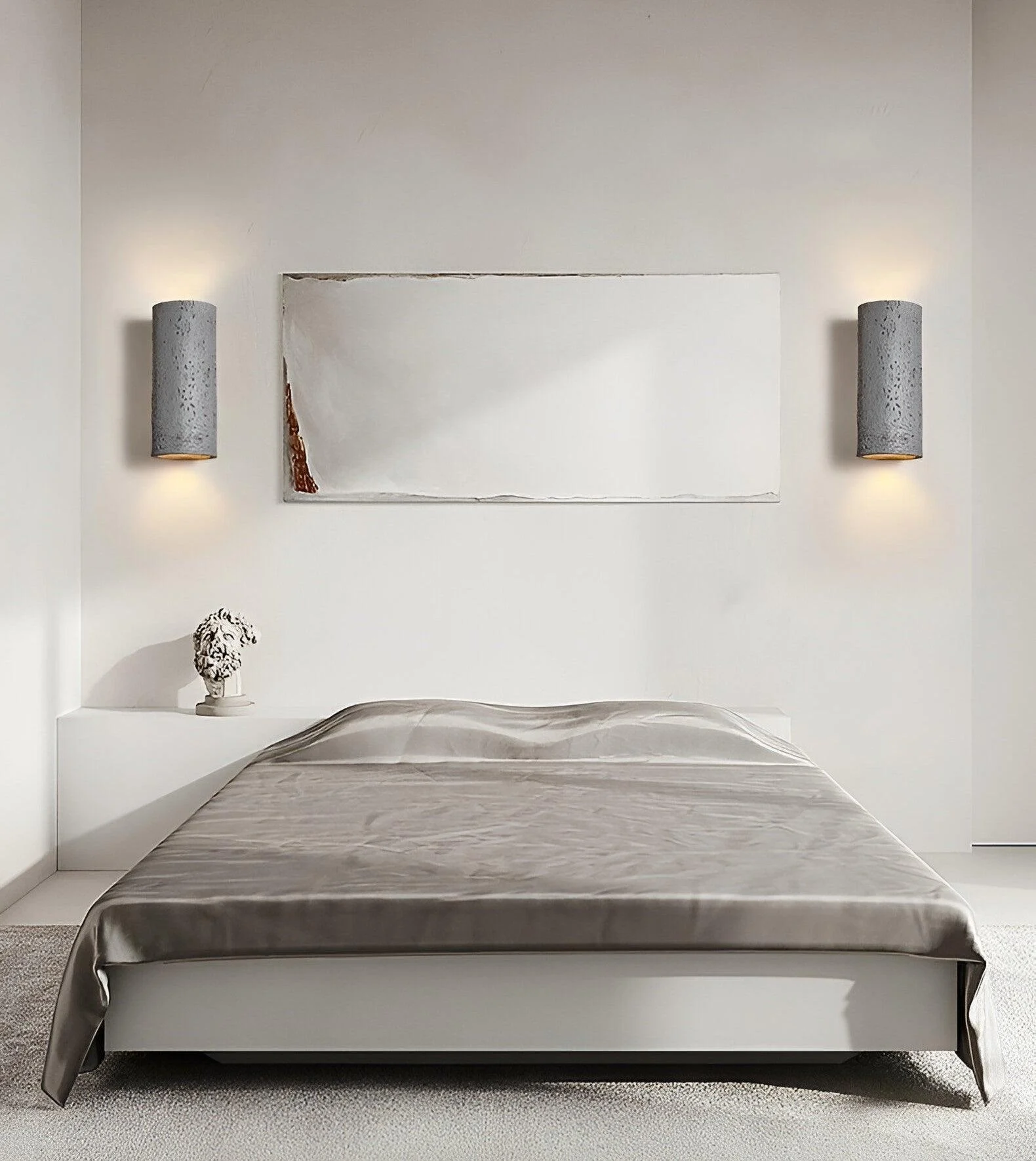 Cylinder Tube Wall Light - Wabi Sabi Stone Wall Sconce - Wall Spotlight LED Lighting -  - #tag1#