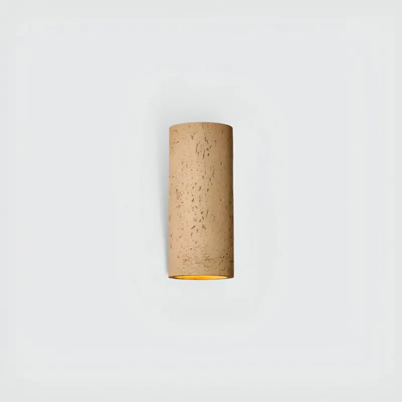 Cylinder Tube Wall Light Wabi Sabi Stone Wall Sconce Wall Spotlight LED Lighting tag1