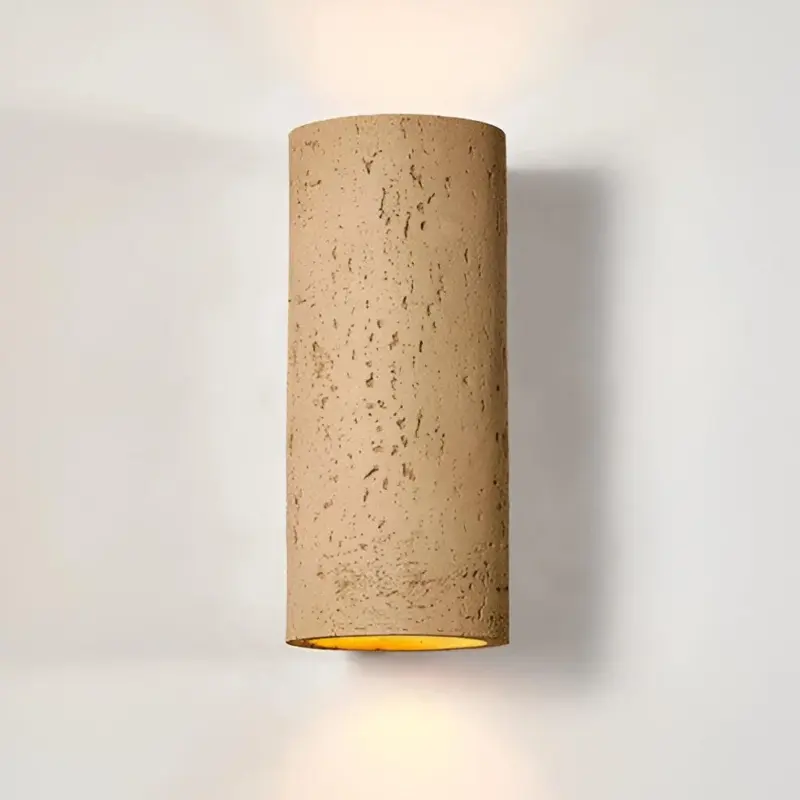 Cylinder Tube Wall Light Wabi Sabi Stone Wall Sconce Wall Spotlight LED Lighting tag1