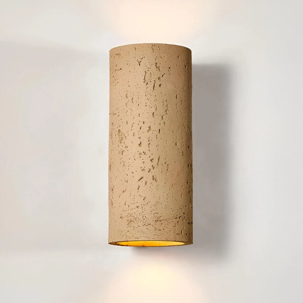 Cylinder Tube Wall Light - Wabi Sabi Stone Wall Sconce - Wall Spotlight LED Lighting -  - #tag1#