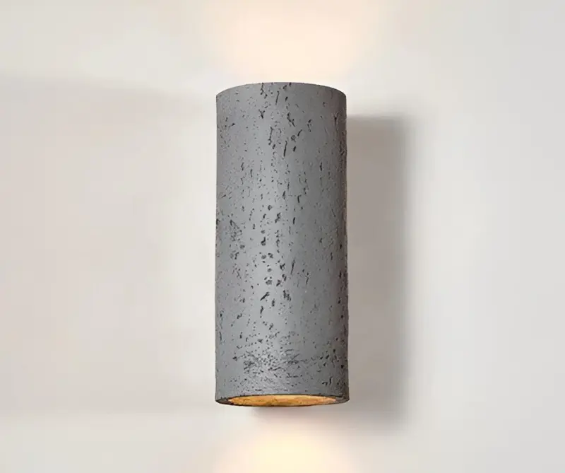 Cylinder Tube Wall Light Wabi Sabi Stone Wall Sconce Wall Spotlight LED Lighting tag1