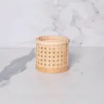 Cylindrical Rattan Storage Basket tag1