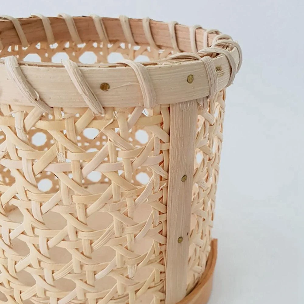 Cylindrical Rattan Storage Basket -  - #tag1#