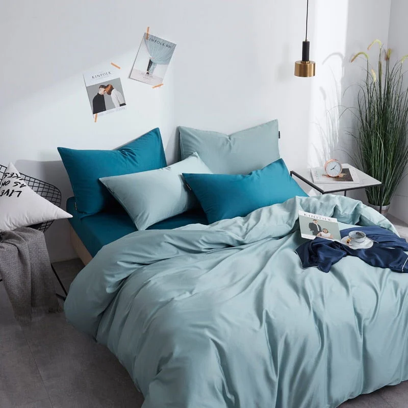 DECOR LANE PREMIUM DUVET COVER & SHAMS EGYPTIAN COTTON 600TC -  - #tag1#