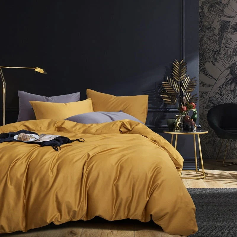 DECOR LANE PREMIUM DUVET COVER & SHAMS EGYPTIAN COTTON 600TC -  - #tag1#
