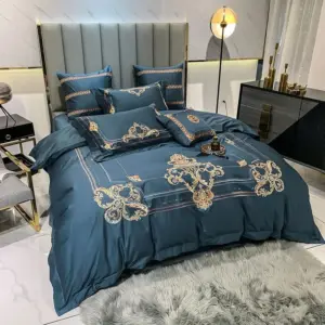 DELPHINE DUVET COVER & SHAMS EYPTIAN COTTON 600TC