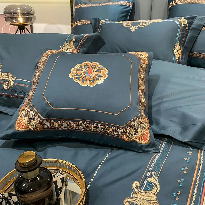 DELPHINE DUVET COVER & SHAMS EYPTIAN COTTON 600TC -  - #tag1#