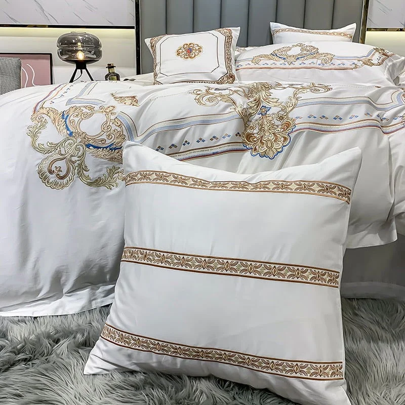 DELPHINE DUVET COVER & SHAMS EYPTIAN COTTON 600TC -  - #tag1#
