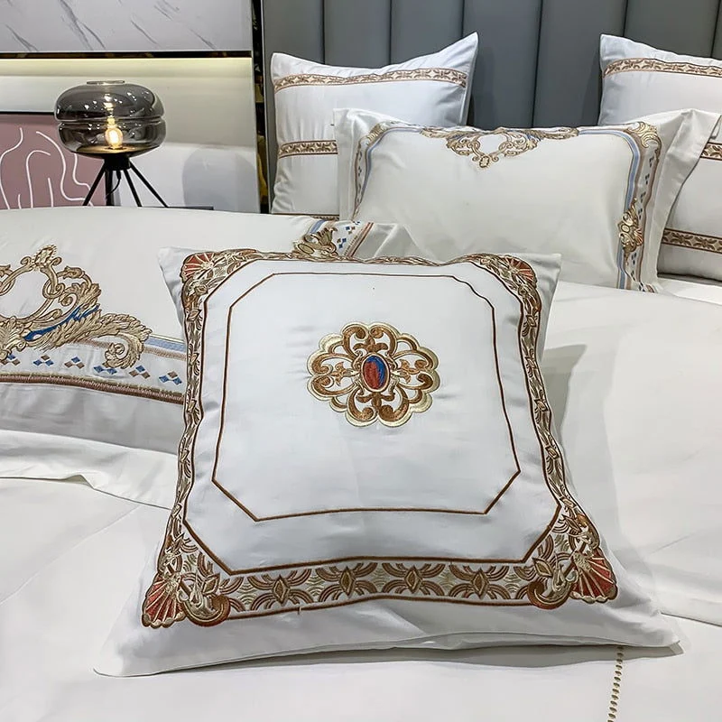 DELPHINE DUVET COVER & SHAMS EYPTIAN COTTON 600TC -  - #tag1#