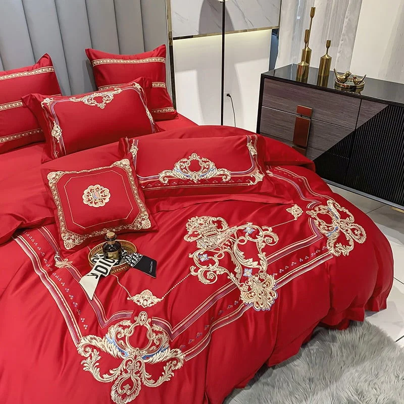DELPHINE DUVET COVER & SHAMS EYPTIAN COTTON 600TC -  - #tag1#