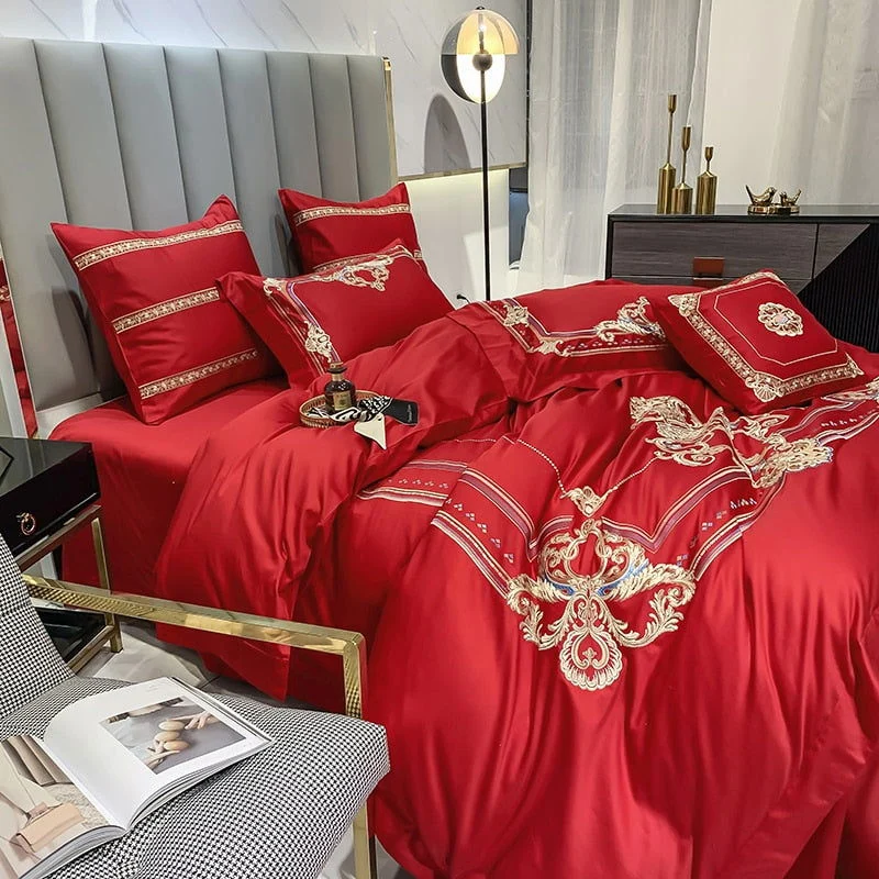 DELPHINE DUVET COVER & SHAMS EYPTIAN COTTON 600TC -  - #tag1#