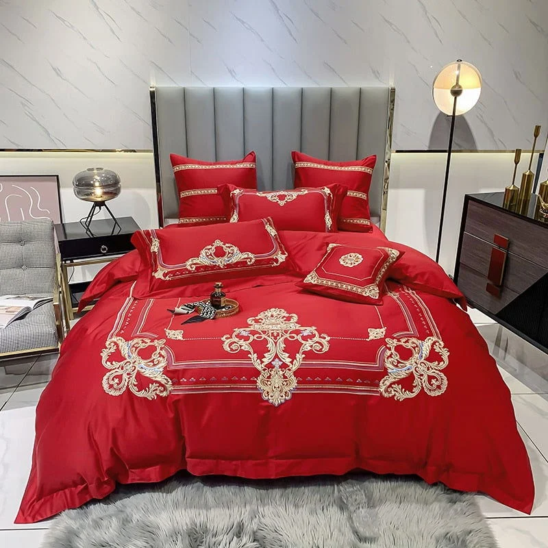 DELPHINE DUVET COVER & SHAMS EYPTIAN COTTON 600TC -  - #tag1#