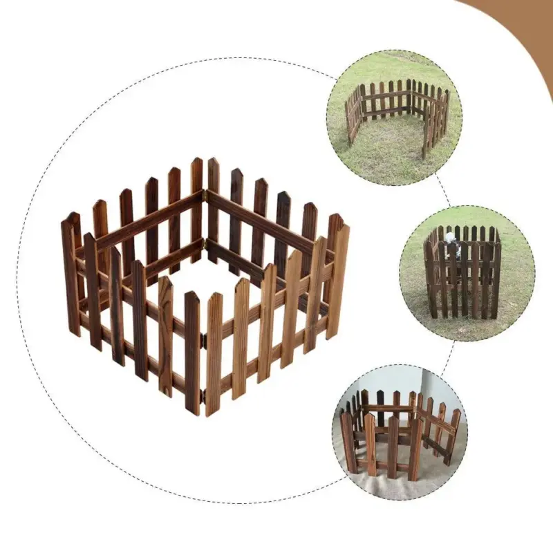 DIY Wooden Decorative Outdoor Gardening Plants Pool Fence Flowerbeds Picket Landscaping Fence Flower Pool Fence 4bcbdd99 785e 45e3 b16e 8f57162846cc