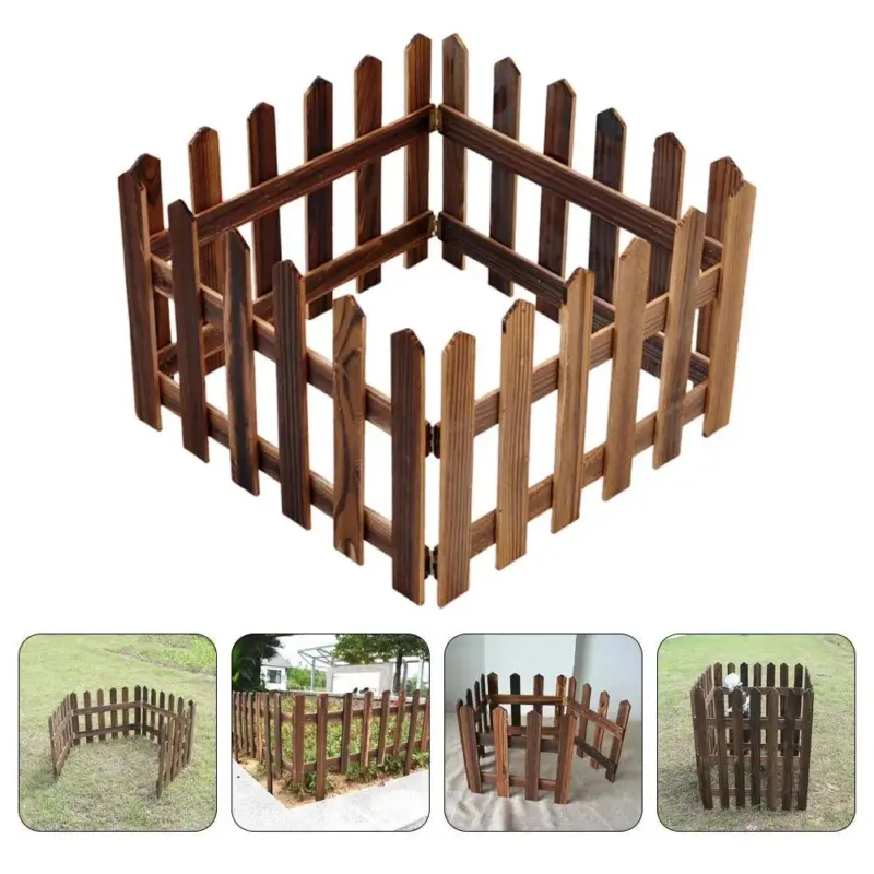 DIY Wooden Decorative Outdoor Gardening Plants Pool Fence Flowerbeds Picket Landscaping Fence Flower Pool Fence ebeacc92 c4f3 4793 8f18 4b6dbece3ea9