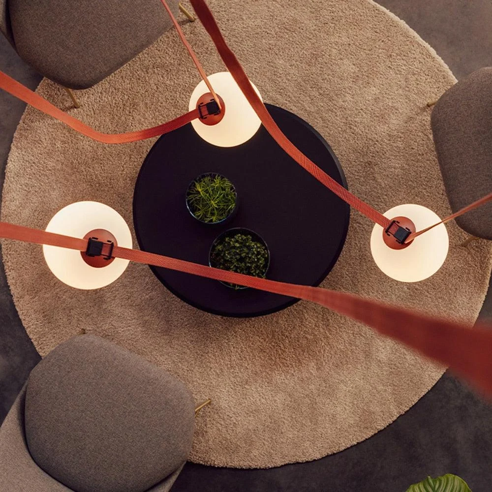 DIY Chandelier Belt Lamp - Creative LED Hanging Light -