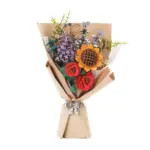 DIY Flower Bouquet Wooden Floral Jigsaw tag1