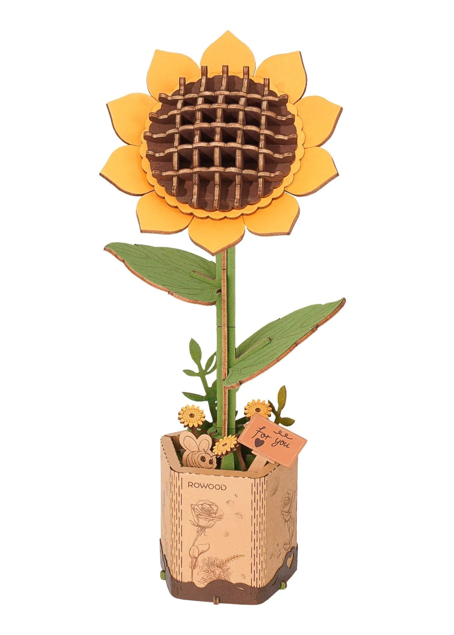 DIY Flower Bouquet Wooden Floral Jigsaw -  - #tag1#