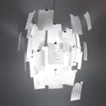 DIY Illumination Ingo Maurer Zettel Chandelier Personalized Lighting
